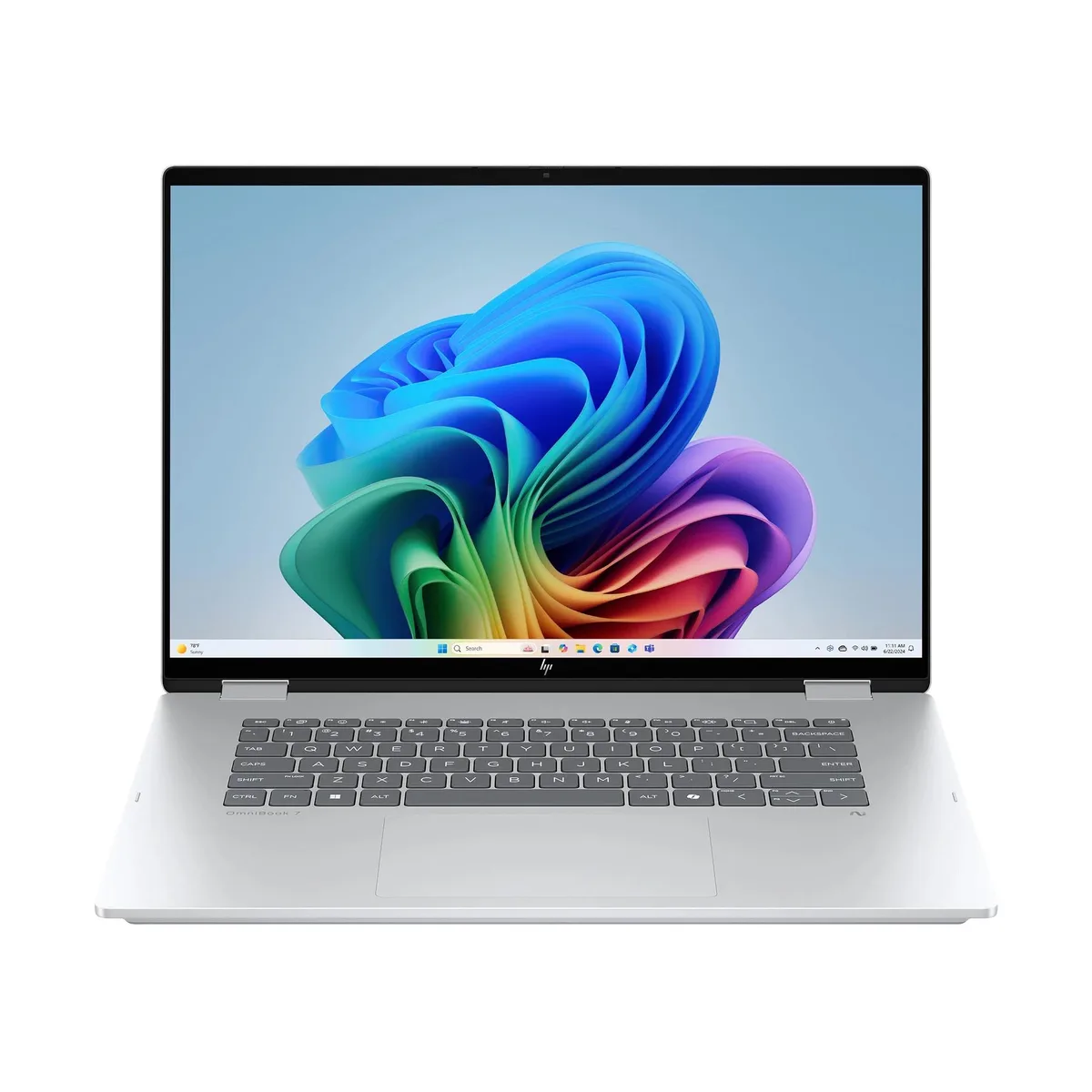 HP HP OmniBook 16-au0070wm laptop Intel Core Ultra 7 155U 16GB DDR4 512GB SSD 16.0" 120Hz IPS Touch Silver — product photo