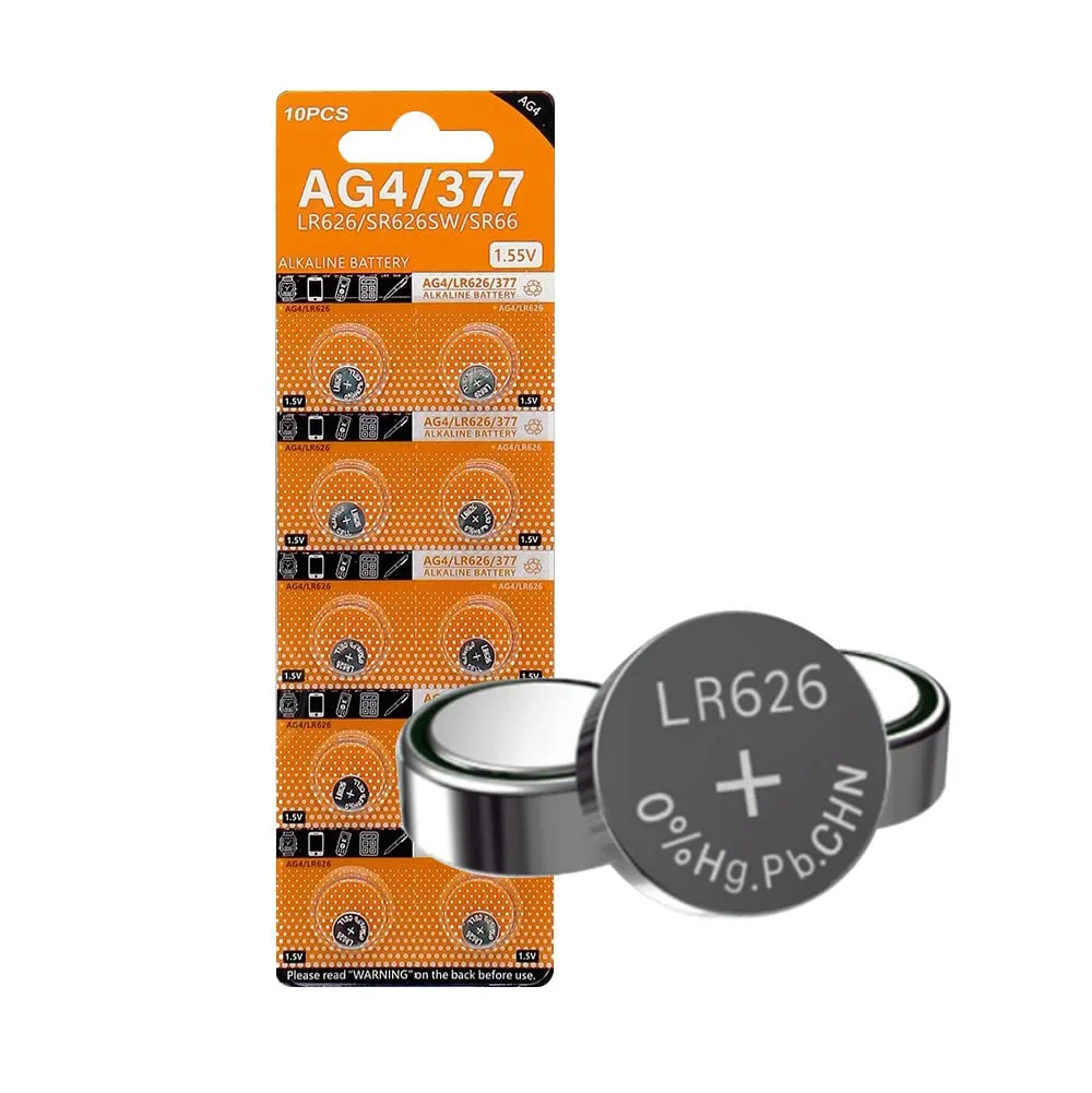 No Sew No Sew AG4 1.5V Alkaline Button Battery 10pcs 25mAh — product photo