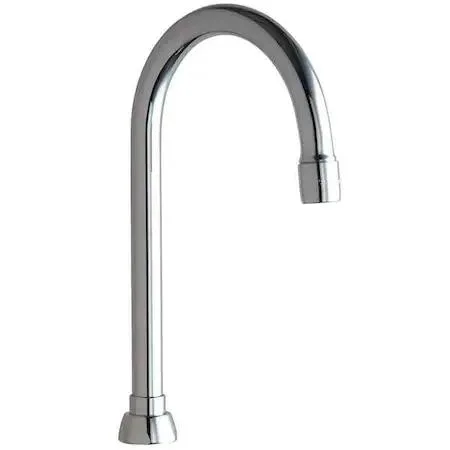 CHICAGO FAUCET COMPANY CHICAGO FAUCET COMPANY GN2AE3JKABCP Gooseneck Spout, Brass — product photo