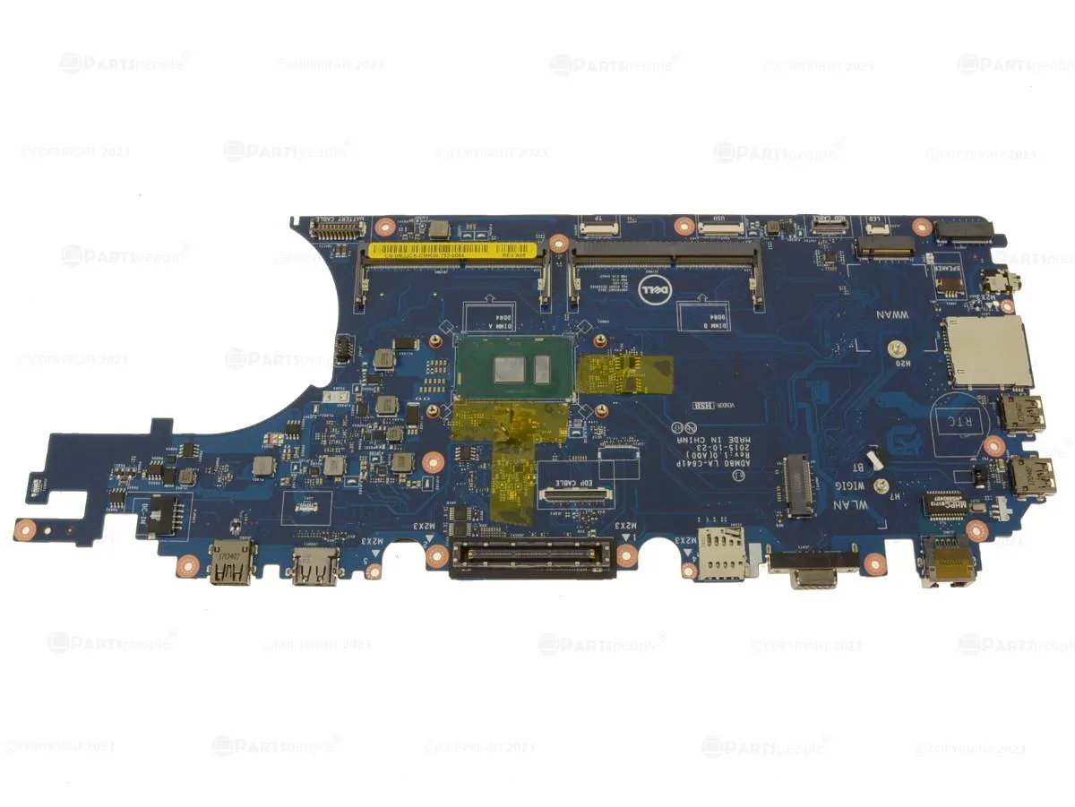 DELL DELL Latitude E5570 Motherboard i3-6100U 2.3GHz MJJCK — product photo