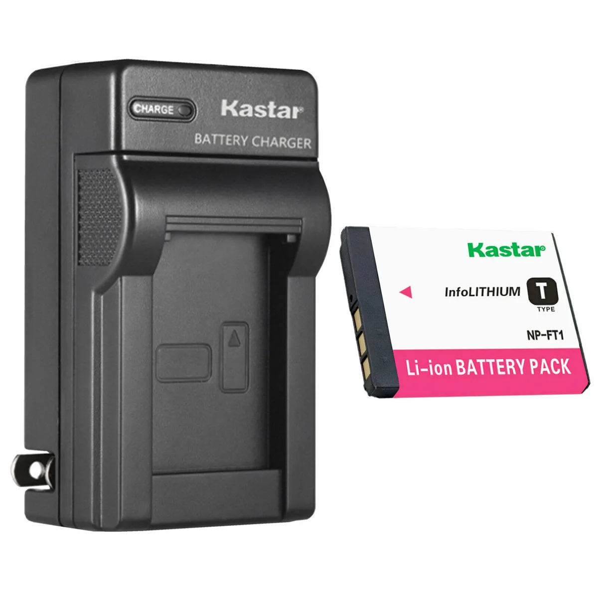 Kastar Kastar NP-FT1 Battery &amp; Charger 1-Pack 1300mAh 3.7V — product photo