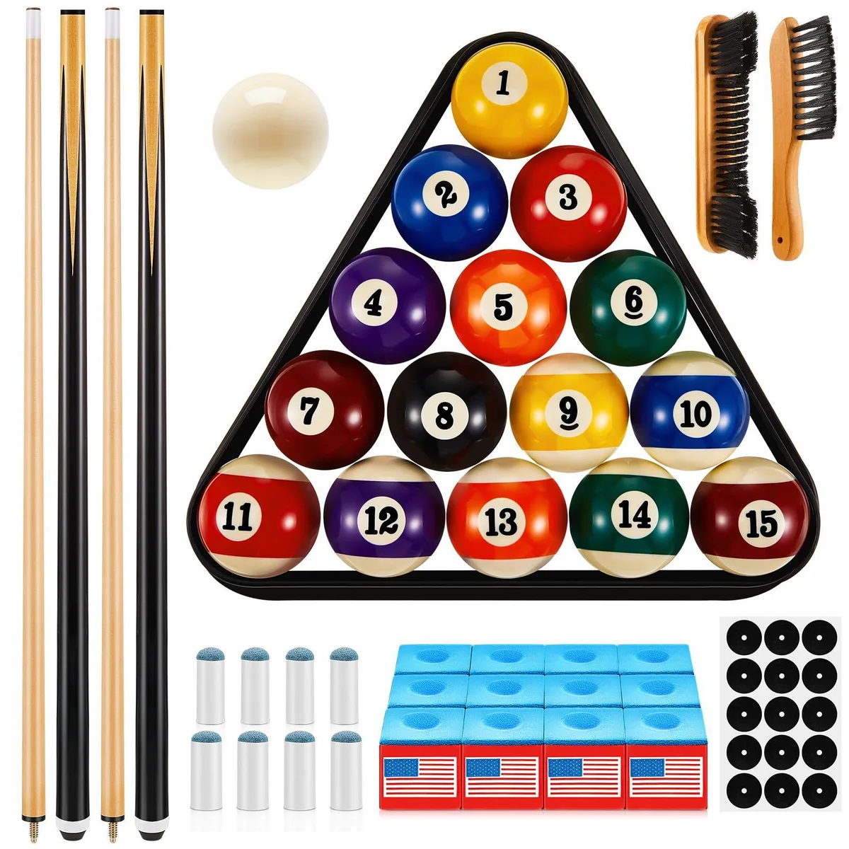 Outus 71 Pcs Pool & Billiard Accessories Set Standard Style — product photo