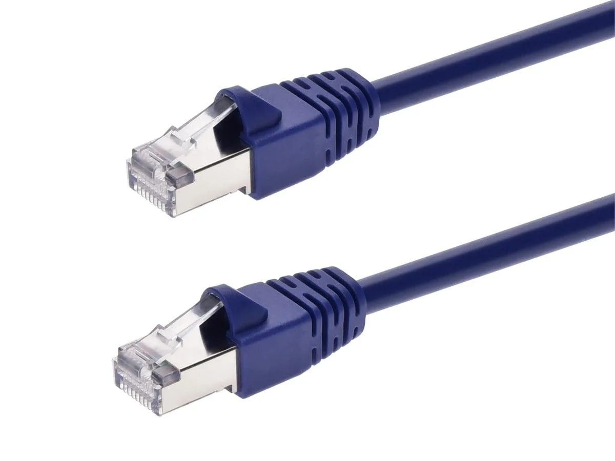 Monoprice Inc. Monoprice 124342 Cat6A STP Ethernet Cable 3 ft Purple 550 MHz 26 AWG 10G — product photo