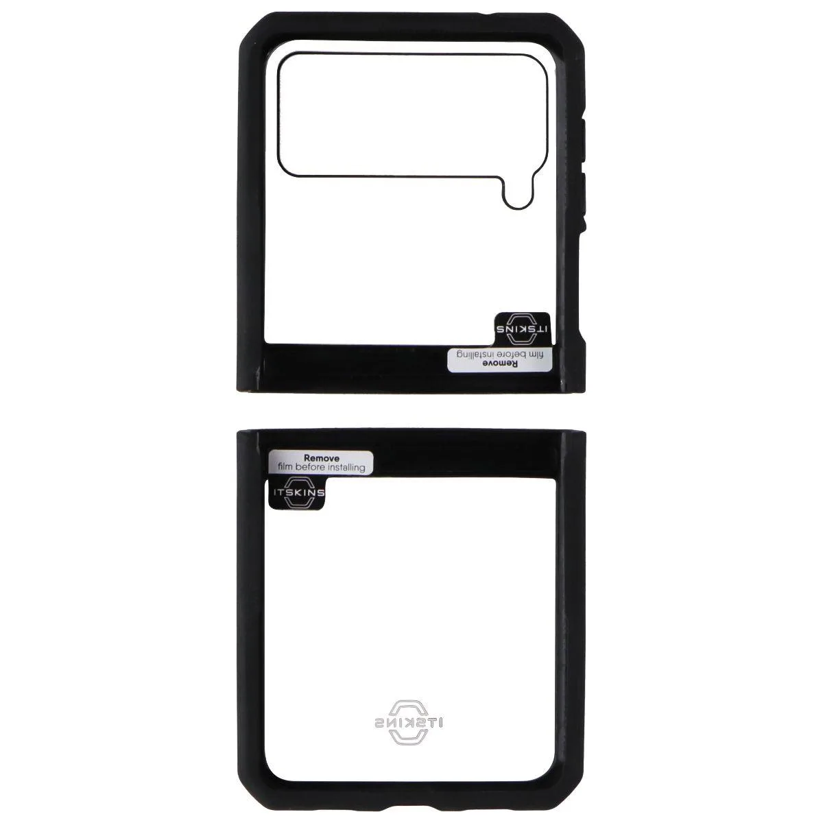 ITSKINS ITSKINS Hybrid Solid Case Samsung Galaxy Z Flip3 5G Clear/Black — product photo