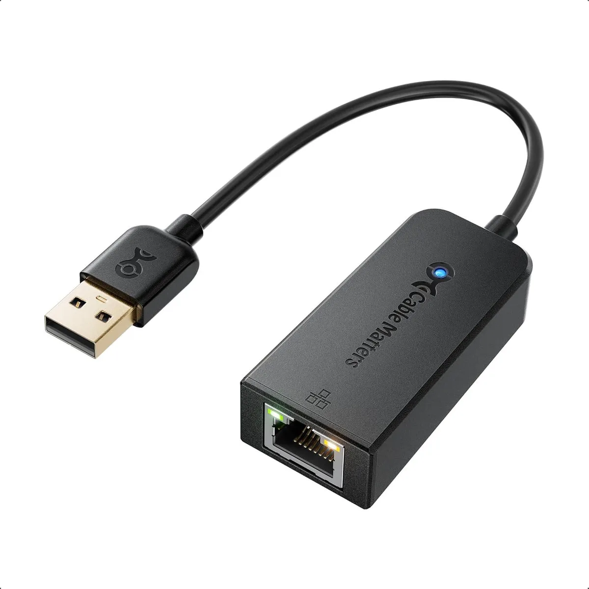 GCROWN GCROWN USB 2.0 to Ethernet Adapter 10/100 Mbps Black — product photo