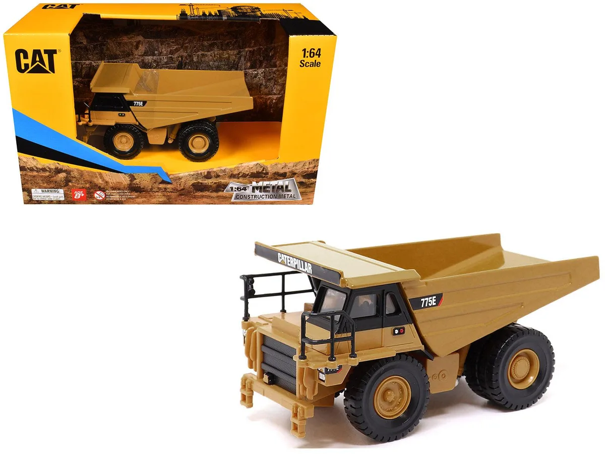 DieCast Masters DieCast Masters CAT 775E Off-Highway Dump Truck Yellow 1/64 hobby collectible — product photo