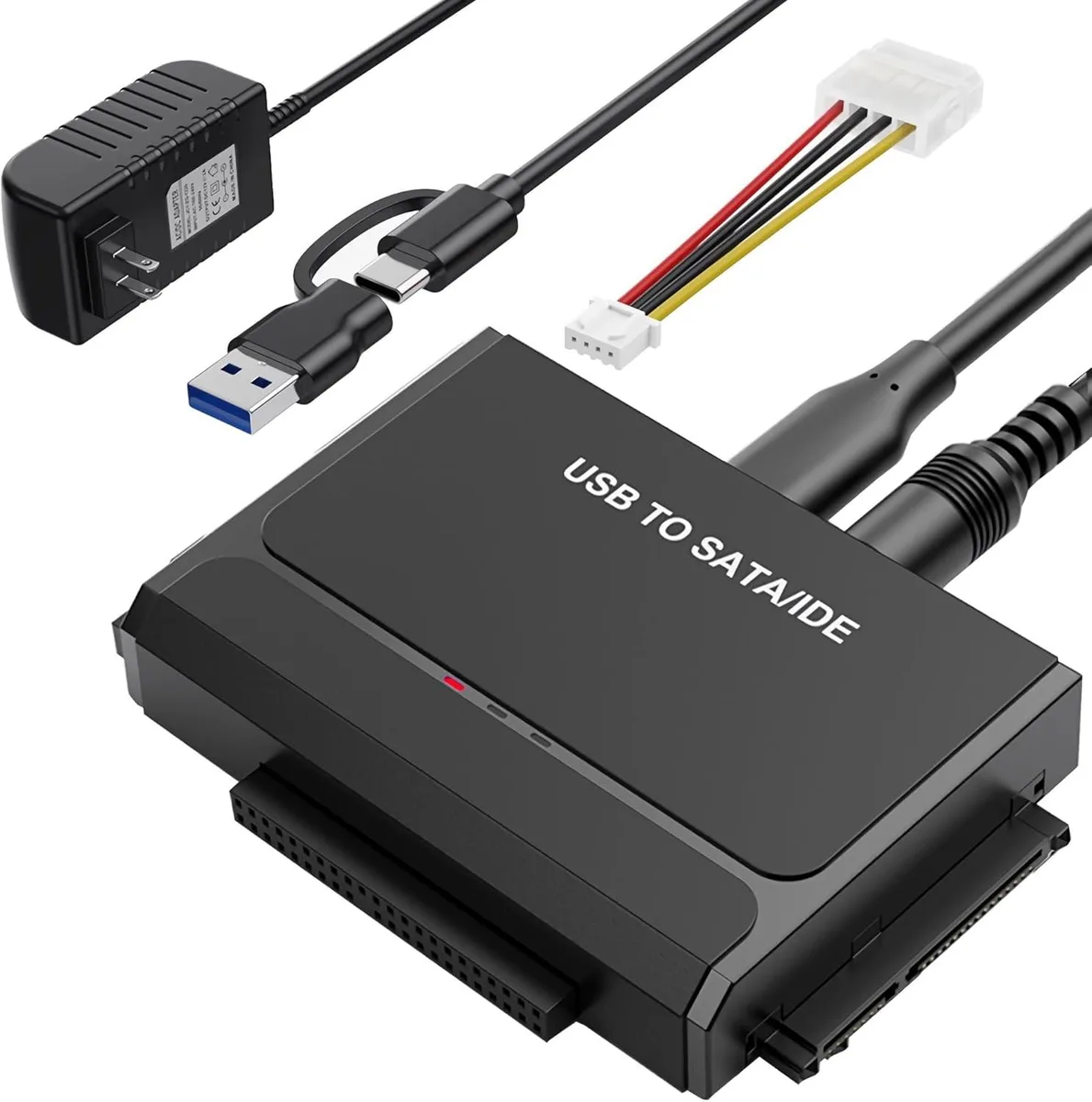 Hitoor Hitoor USB 3.0 &amp; Type-C to IDE SATA Hard Drive Adapter — product photo