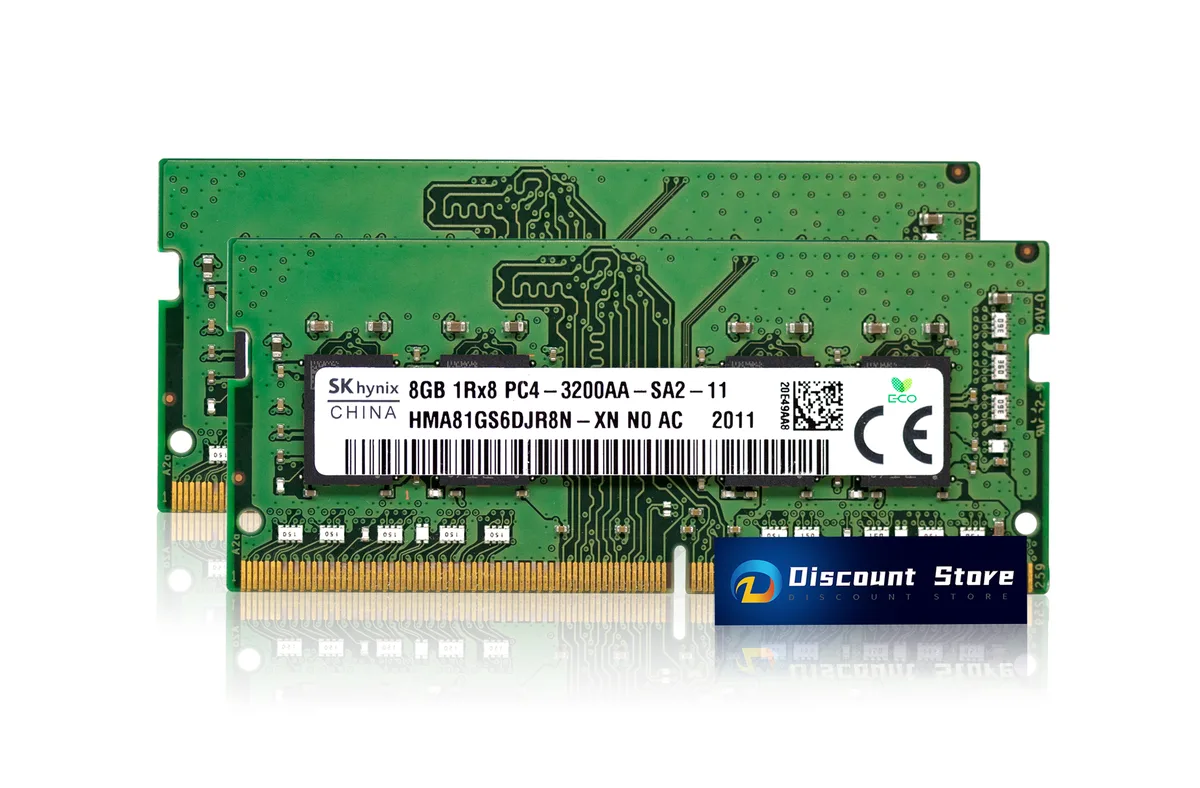 SK hynix SK hynix HMA81GS6CJR8N-XN 16GB (2x8GB) DDR4 3200 CL22 SODIMM laptop RAM — product photo