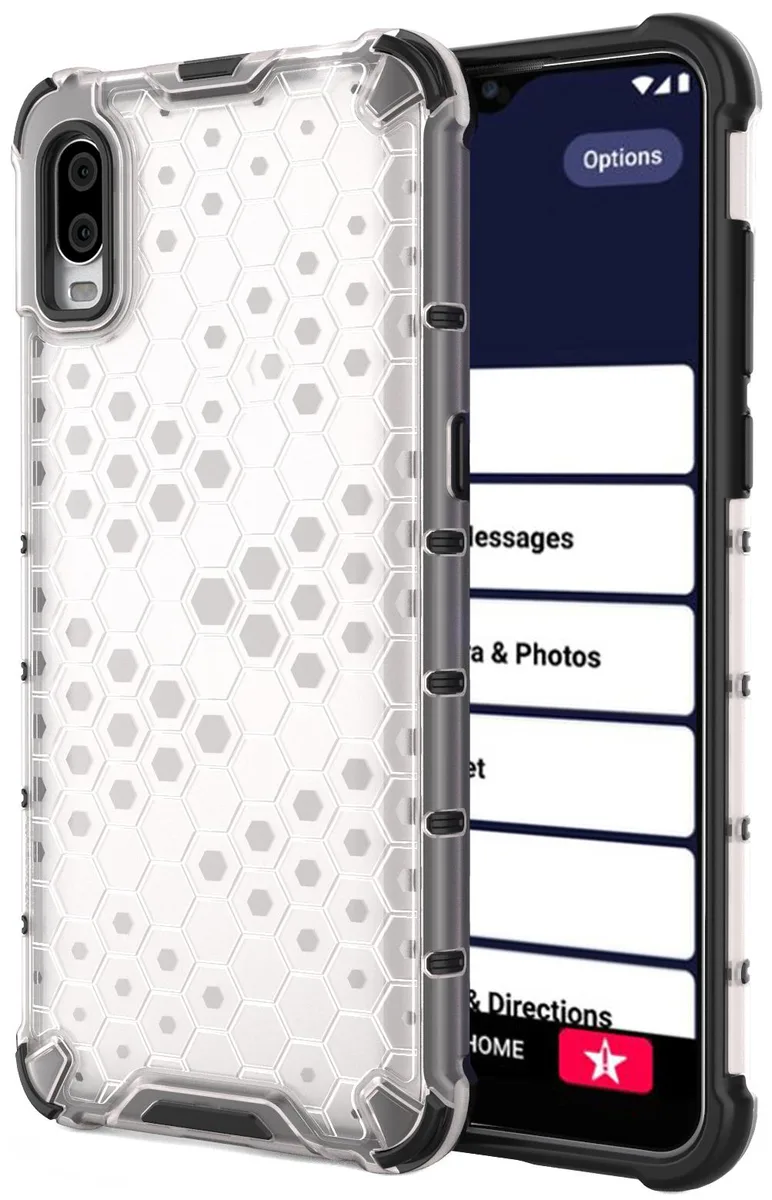 Nakedcellphone Nakedcellphone Honeycomb Hybrid Case Frost for Lively Jitterbug Smart 3 2021 — product photo