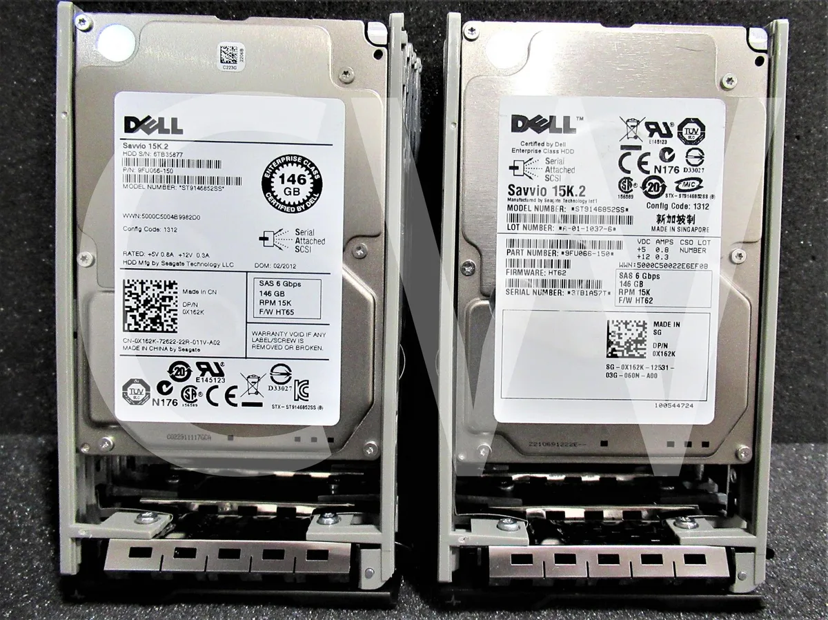 DELL DELL X162K ST9146852SS 146GB 15000RPM SAS 2.5in internal hard drive — product photo