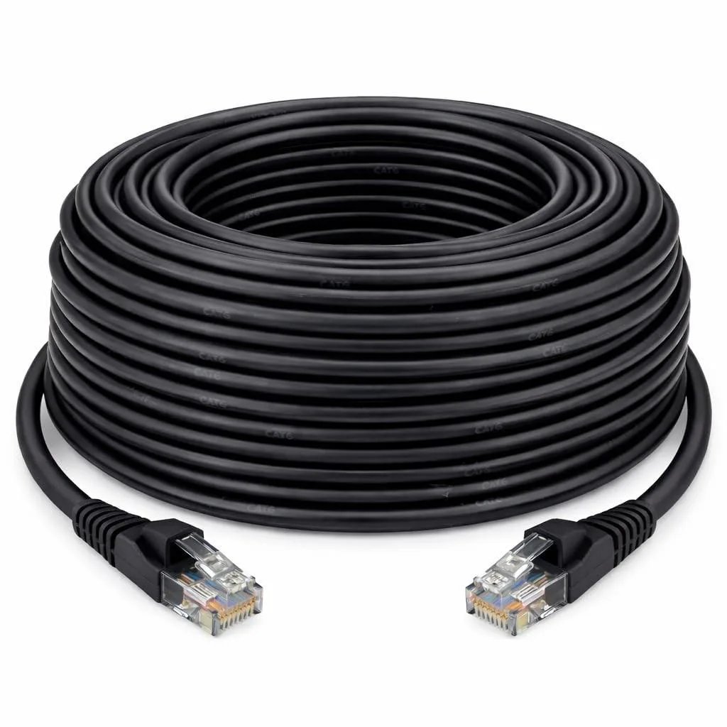 BRENDAZ BRENDAZ Cat 6 network ethernet cable 150ft black — product photo