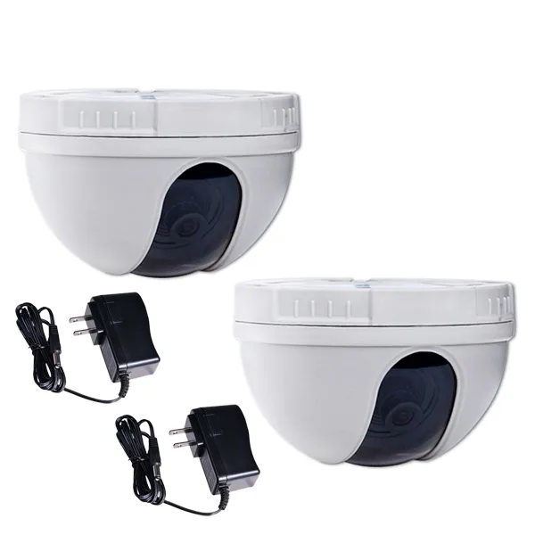 VideoSecu VideoSecu DM10WK2 2-pack dome CCTV camera 420TVL 3.6mm white — product photo
