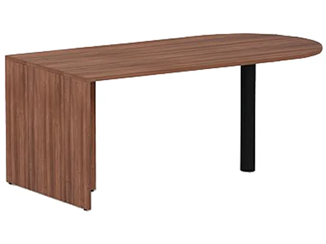 Alera Alera VA277236WA D-Top Desk 71" Modern Walnut office furniture — 商品写真