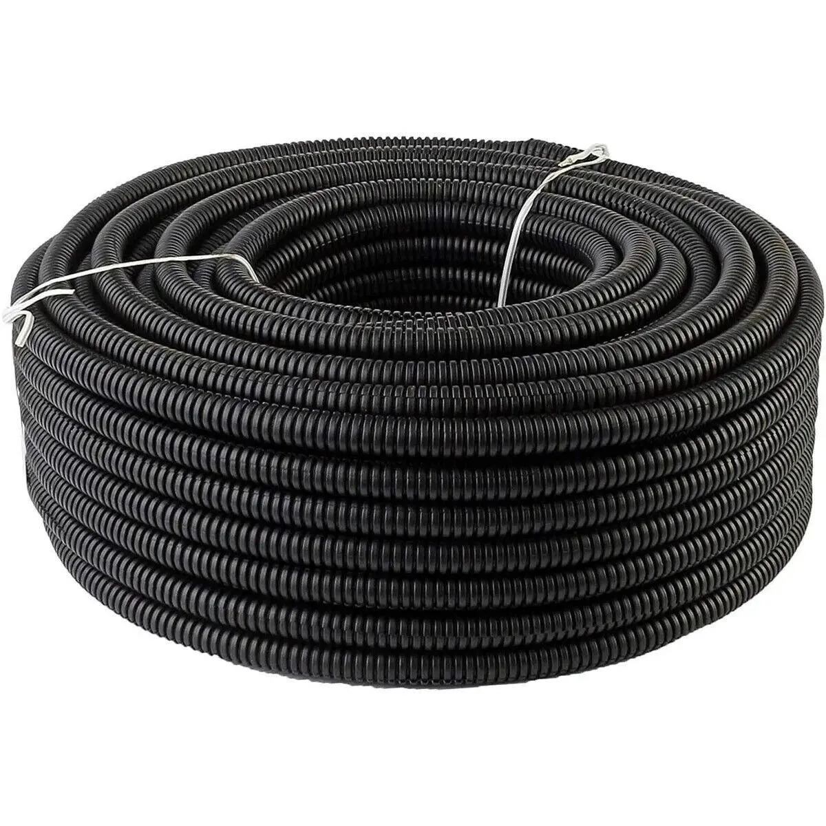 The Wires Zone The Wires Zone Polyethylene Split Loom Tubing 1/2 Inch 50 Ft Black — product photo