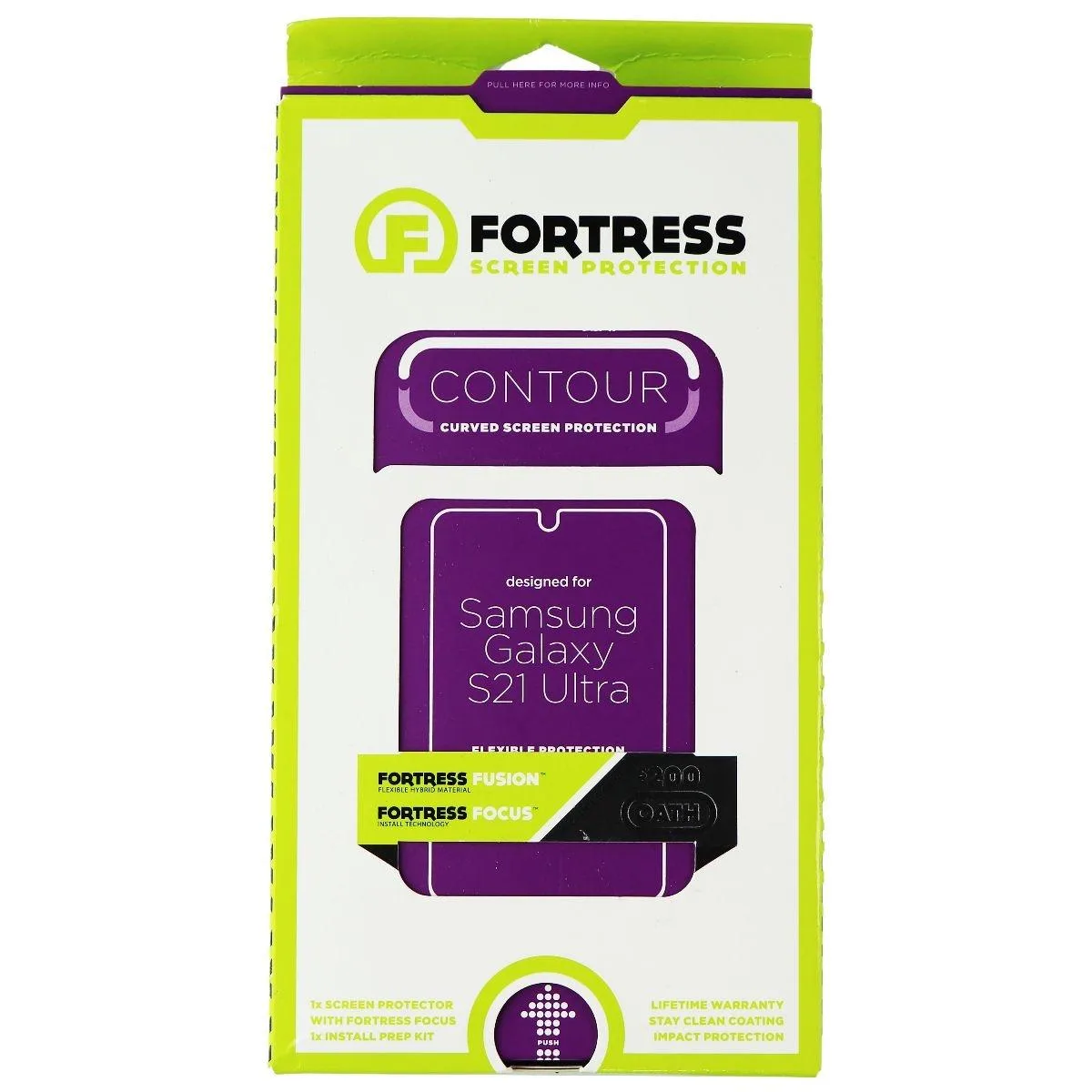 Fortress Press Fortress Press CONTOUR Curved Screen Protector for Samsung Galaxy S21 Ultra 5G — product photo