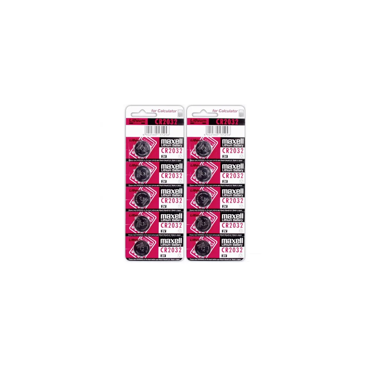 maxell Maxell CR2032 3V Lithium Coin Cell Battery 10pc — product photo