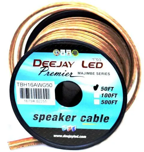 Deejay LED Deejay LED 50-Foot 16 Gauge 2-Conductor Speaker Cable — product photo