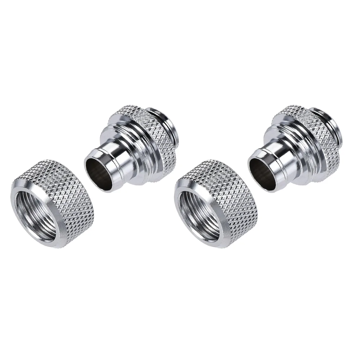 Unique-Bargains Unique-Bargains G1/4 Quick Connector Fitting Silver 2pcs — product photo