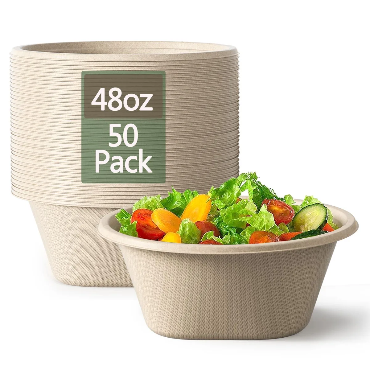 Homestockplus MW-091 48 oz dining bowl 50 pack — product photo