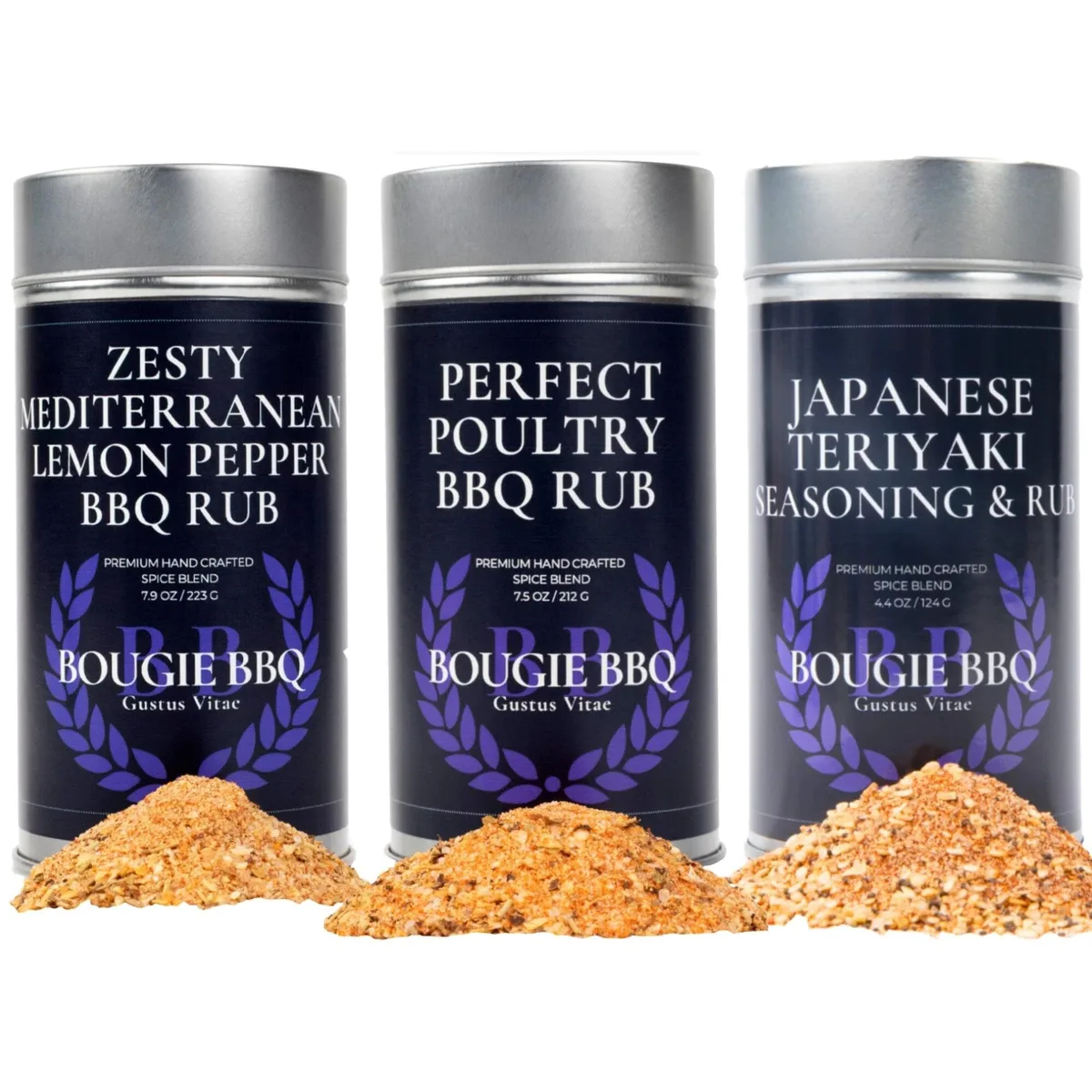 Gustus Vitae Condiments Gustus Vitae Condiments Deluxe Chicken BBQ Seasonings Collection 3 Pack — product photo
