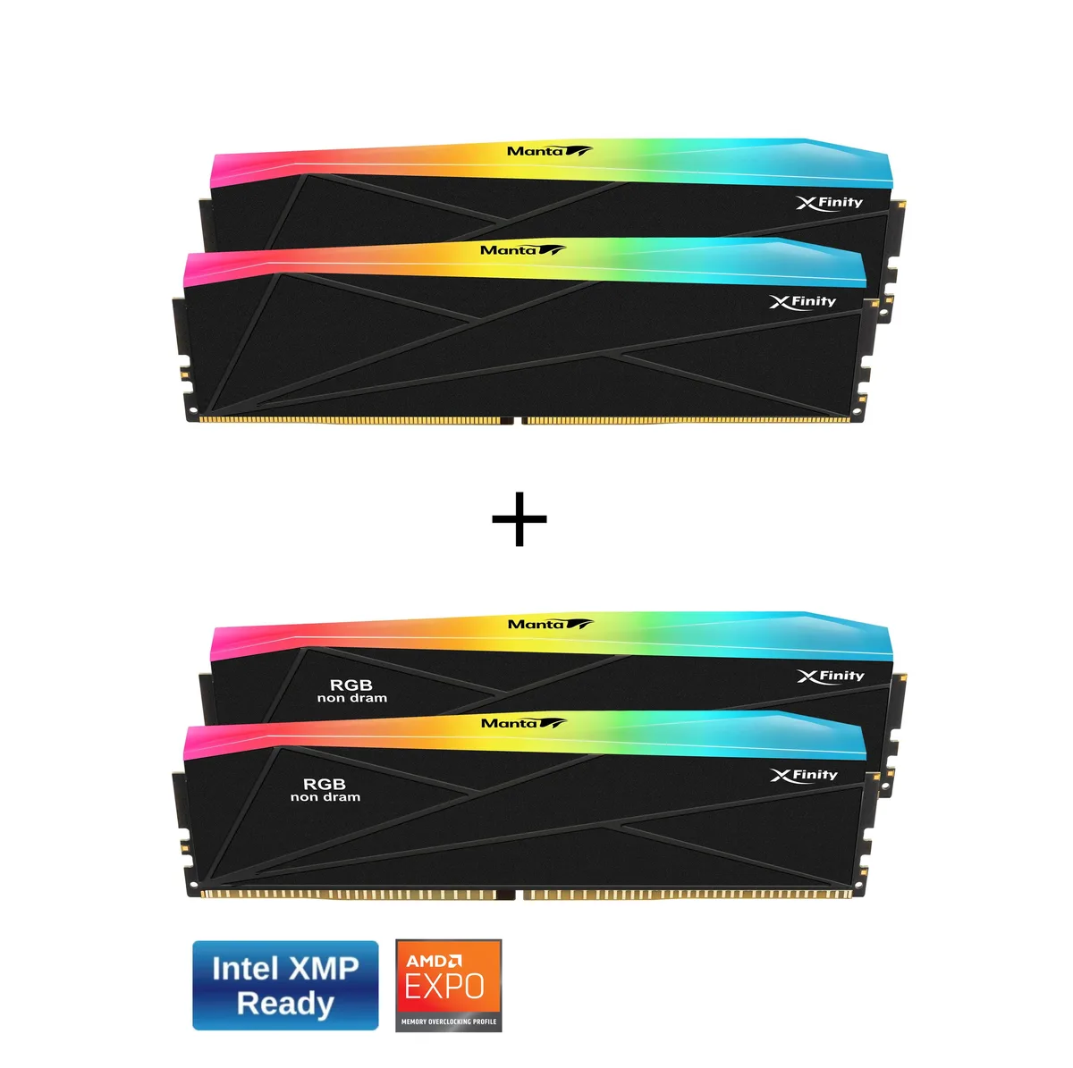 V-color V-color TMXFL1672834KW-DK 32GB (16GBx2) DDR5 7200 CL34 SCC 2+2 Kit Black — product photo