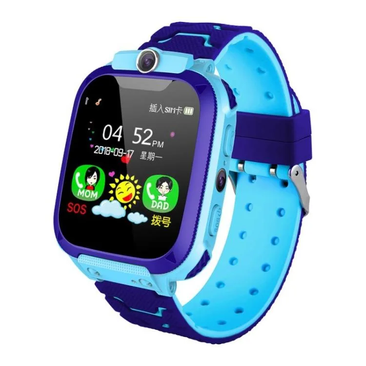 Black rectangular kids smartwatch with 1.44 inch colour screen and side button