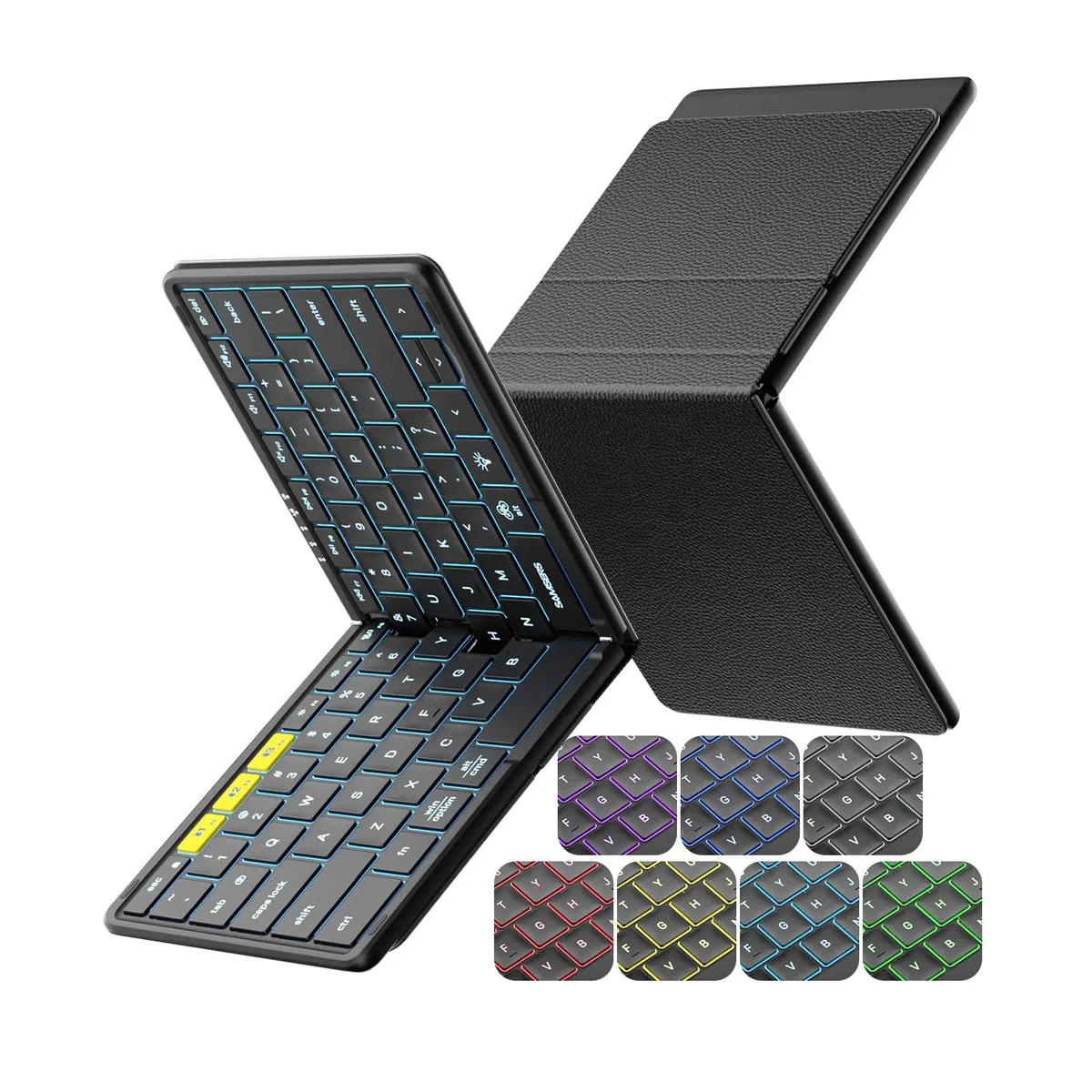  Redragon KF08X Full-Size Foldable Gaming Keyboard Black — product photo