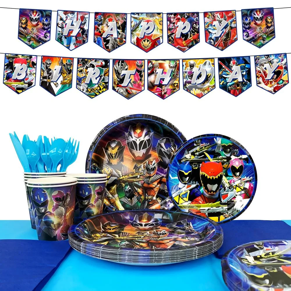InBoxxarty InBoxxarty Power Rangers Party Supply 128 Pcs Serves 16 — product photo