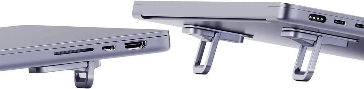Vszerda Vszerda 2 in 1 Accessory Laptop Stand Grey 12-17 inch 10 20 36mm — product photo