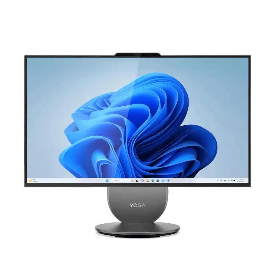 Lenovo Lenovo Yoga AIO 27i Gen 10 all-in-one PC, Intel Core Ultra 7 255H, 16GB DDR5, 1TB SSD, 27" QHD, Luna Grey — product photo