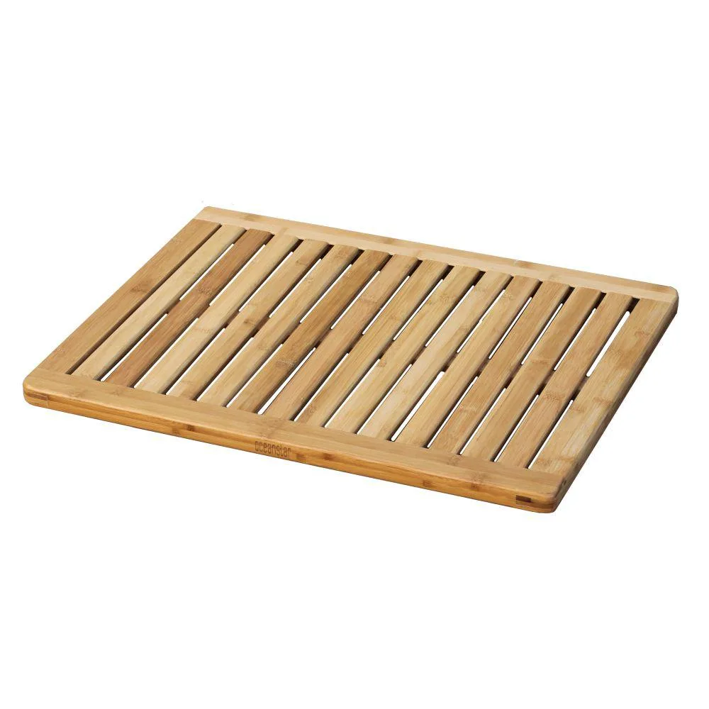 Oceanstar Oceanstar FM1163 Bamboo Floor &amp; Shower Mat 17.75x23.75 in — product photo