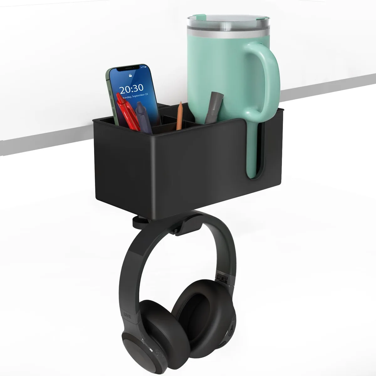  OOKUU OKU-US-113 4-in-1 Desk Organizer Black 7.87 x 3.89 x 3.5 in — product photo