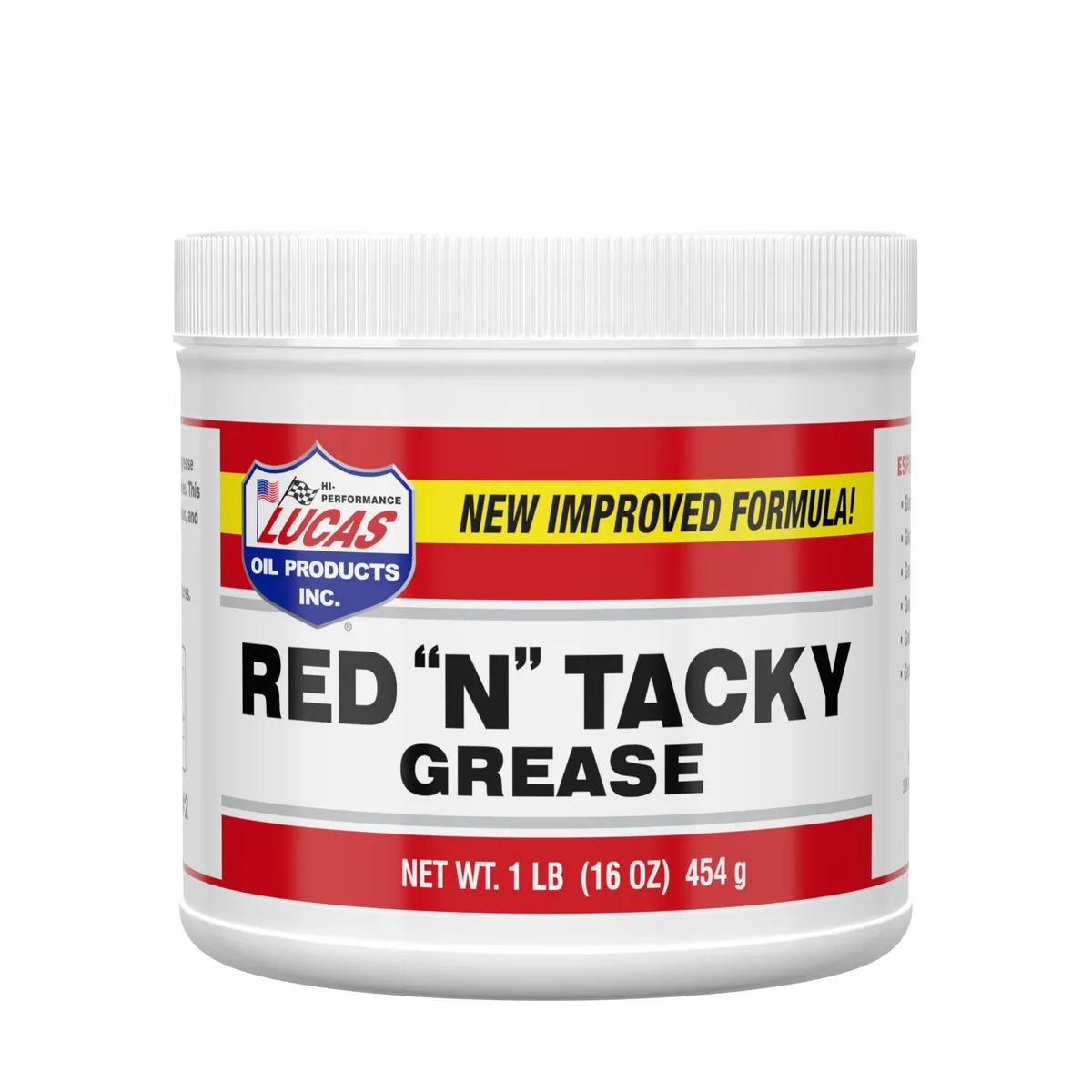 Red grease tub, 1 pound, new condition