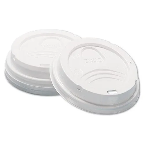 Dixie Dixie DIXD9538 Sip-Through Dome Lids for 8 oz Cups White 10/100 — product photo