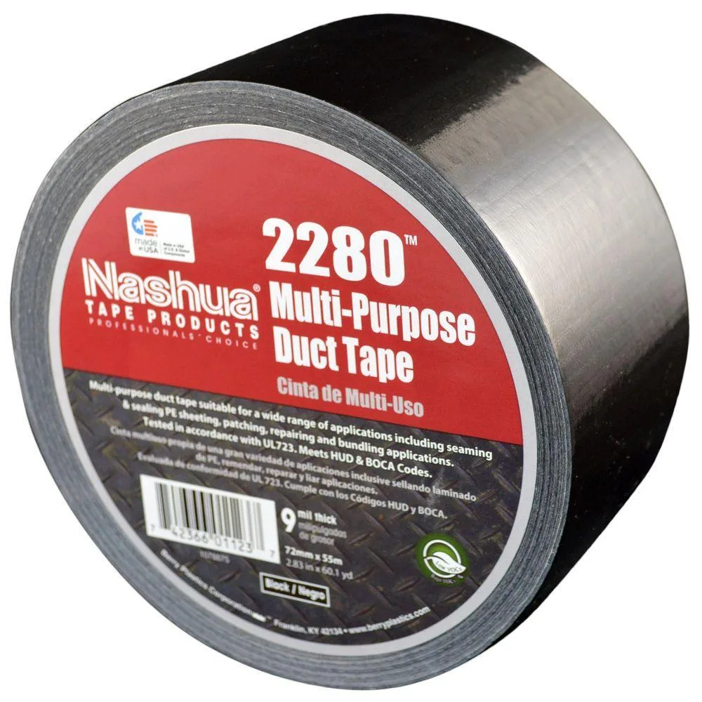 NASHUA Nashua 2280 Duct Tape Black 60 yd — product photo