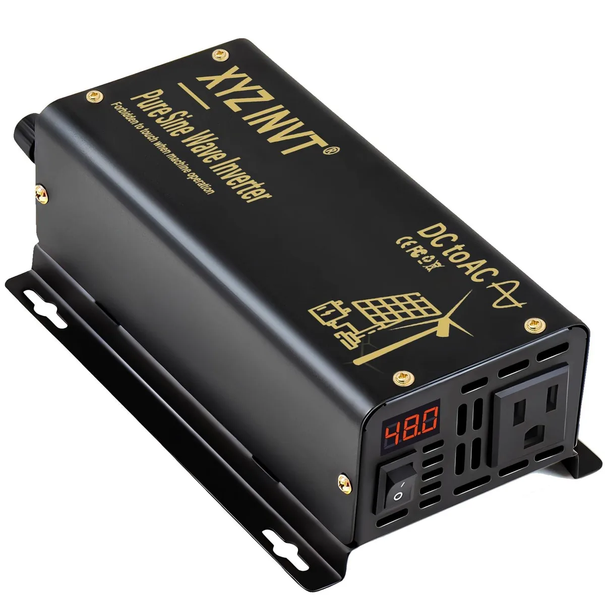 ARENTI ARENTI 300W Pure Sine Wave Inverter DC 36V to AC 110V 120V 600W Peak 2 in 1 accessory — product photo