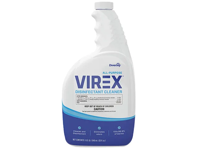 Diversey Diversey CBD540540 Virex Disinfectant Cleaner Lemon 32 oz Spray 4 Carton — product photo