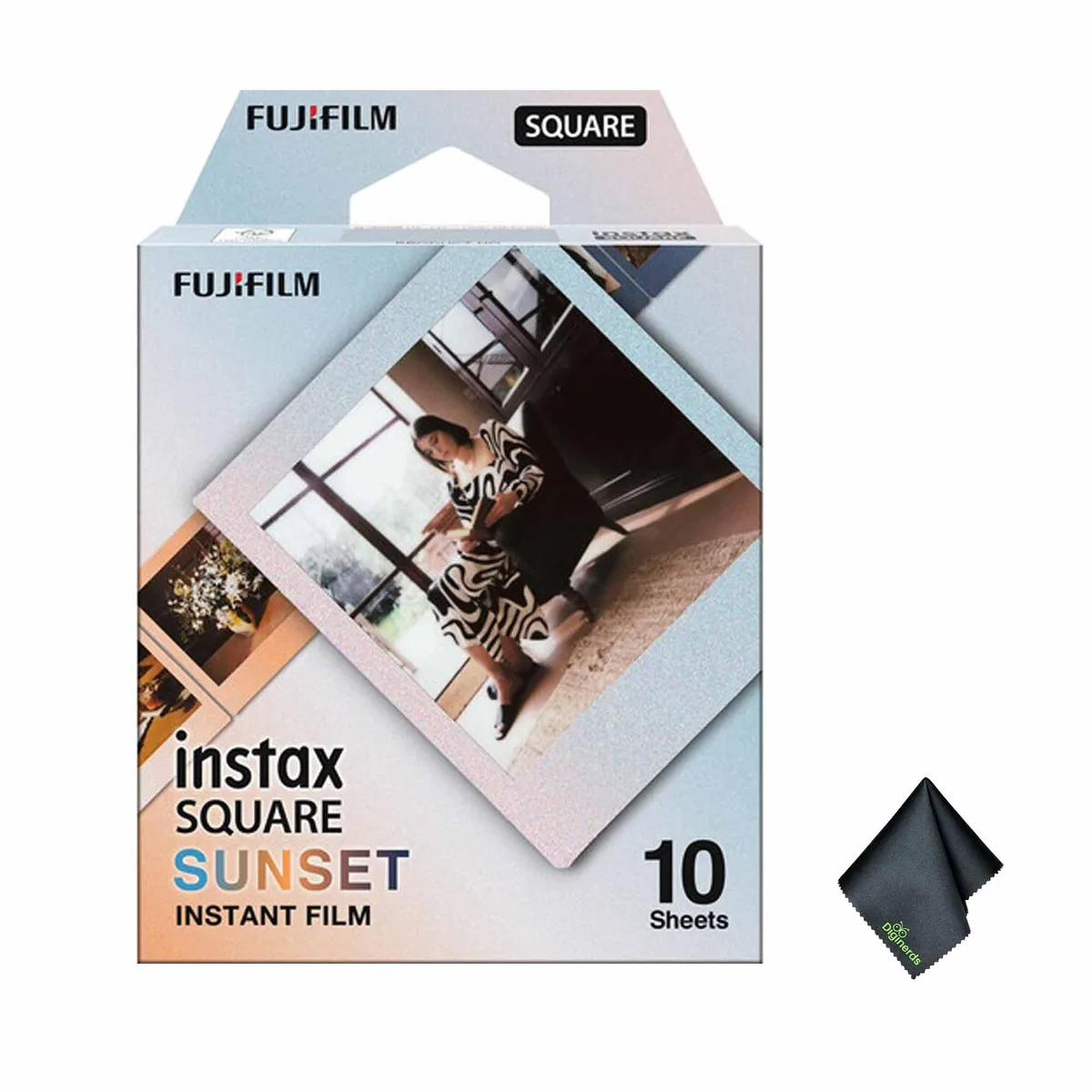 FUJIFILM FUJIFILM INSTAX SQUARE Sunset Film Bundle with Cloth — product photo