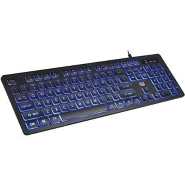 Adesso Adesso AKB-139EB Large Print Blue Backlit Keyboard 104 Key 12 Hotkeys — product photo