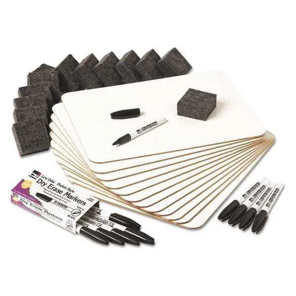 Charles Leonard Charles Leonard 35036 Dry Erase Lapboard Class Pack, 9 x 12 in, White, 12/Pk — product photo