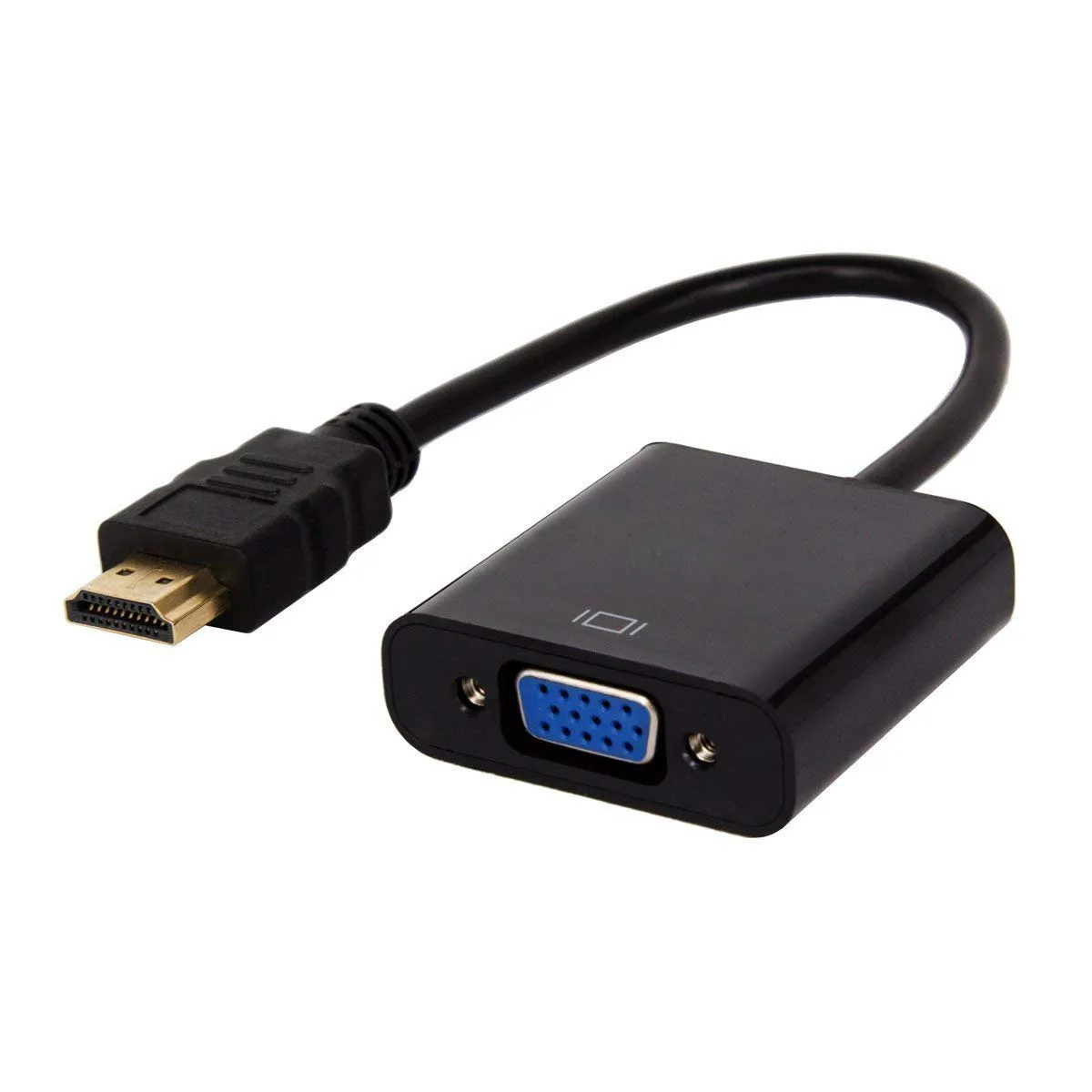 LUOM LUOM HDV101 HDMI Male to VGA Female Adapter Black — product photo