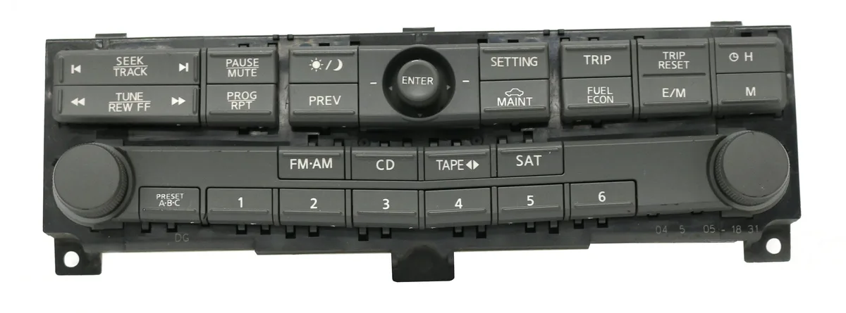 1 Factory Radio 1 Factory Radio 283957Y000 Control Panel 2004-2005 Nissan Maxima — product photo