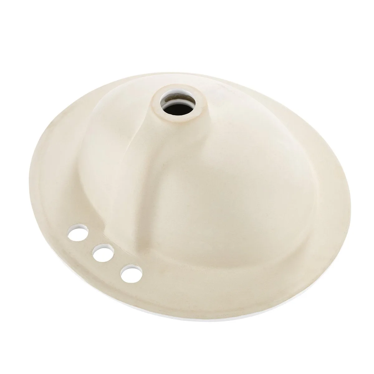 VEVOR VEVOR Semi-Recessed Oval Ceramic Sink 19.09 x 16.73 in 3-Hole White — product photo