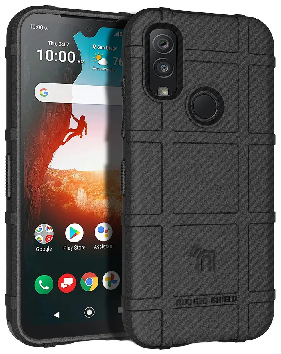 Nakedcellphone Nakedcellphone Special Ops Rugged Shield Tactical Case for Kyocera DuraSport 5G UW C6930 Carbon Fiber — product photo