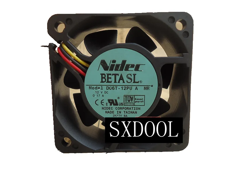 SXDOOL SXDOOL D06T-12PU 60mm case fan 12V 0.17A 25-30 dBA 3-pin ball bearing — product photo