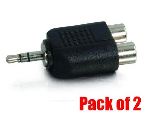 iMBAPrice iMBAPrice 2 RCA Female to 3.5mm Stereo Adapter 2 Pack — product photo