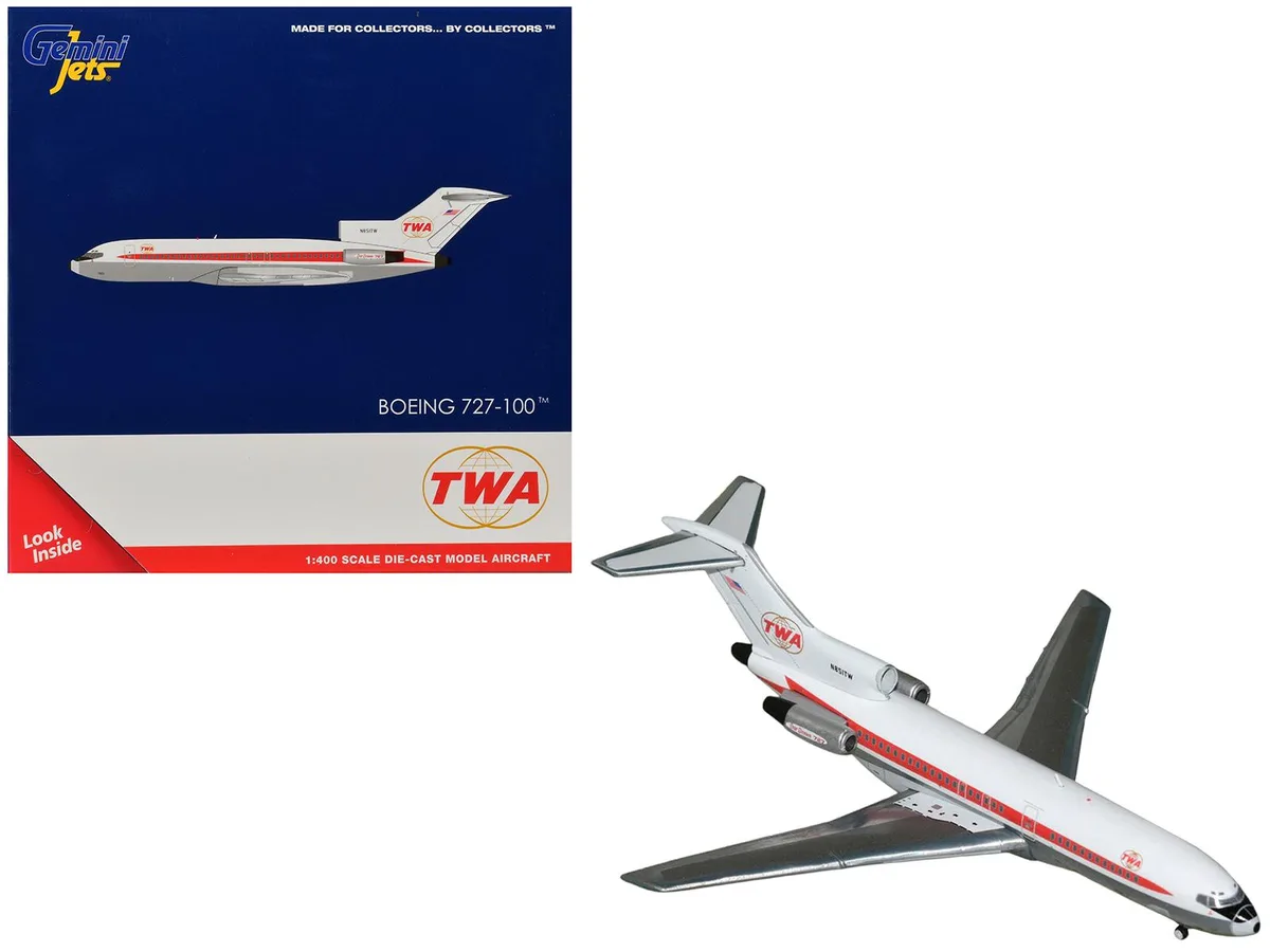 GeminiJets GeminiJets Boeing 727-100 Trans World Airlines N851TW 1/400 Diecast — product photo