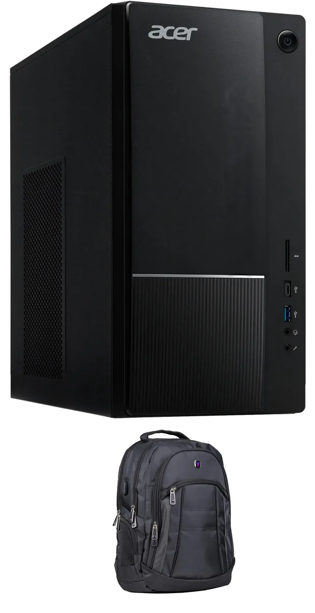 Acer America Acer Aspire TC-1775-UR11 desktop PC i5-14400 32GB DDR5 128GB NVMe 1TB HDD Win 10 Pro with Backpack — product photo