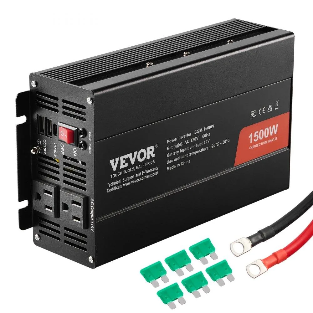 VEVOR VEVOR SGM-1500W Modified Sine Wave Inverter 1500W 12V to 120V — product photo