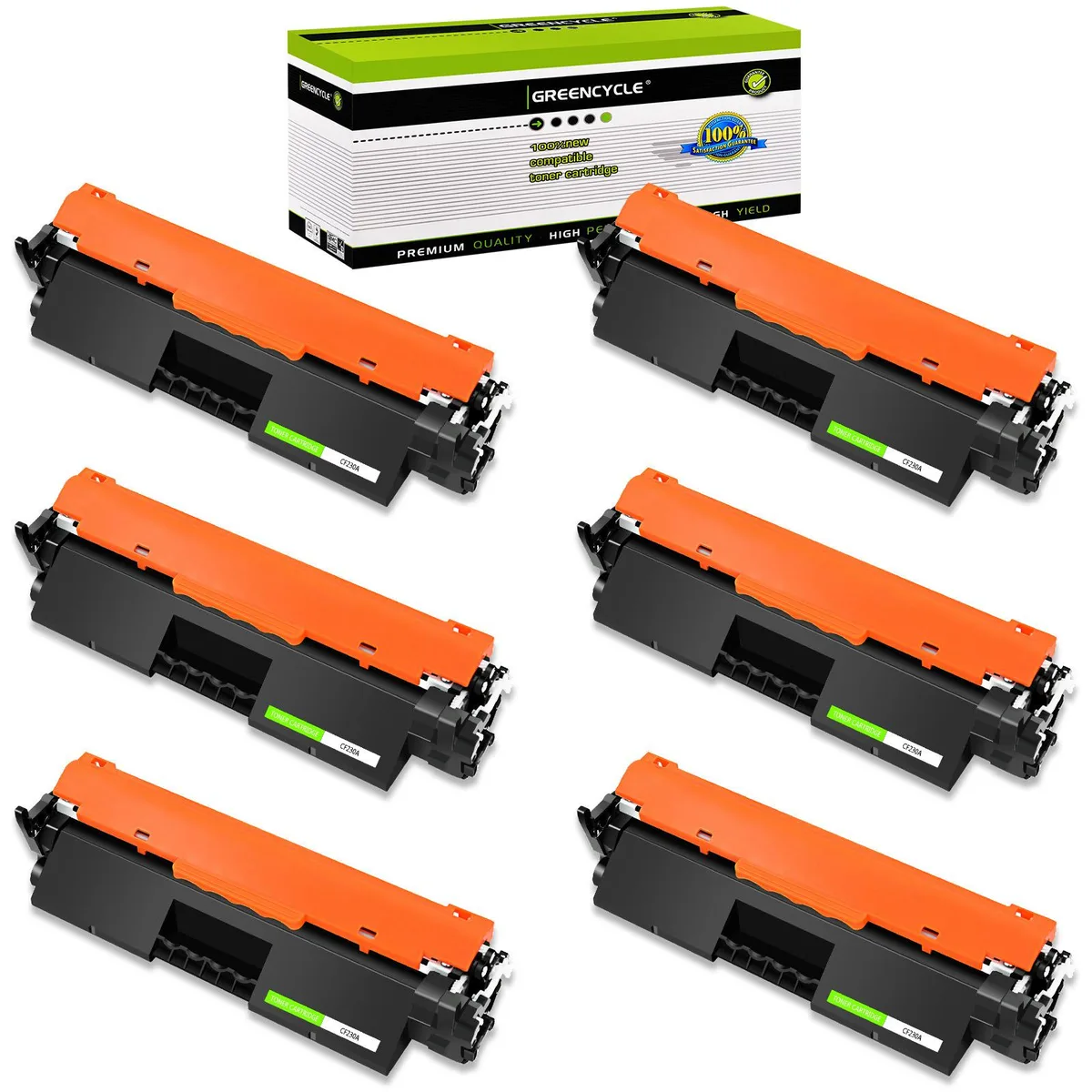 GREENCYCLE GREENCYCLE 30A CF230A Black Toner Cartridge 6 Pack — product photo